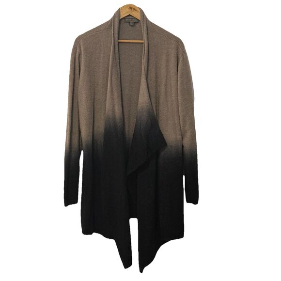 Barefoot Dreams Bamboo Chic Lite Ombre Open Front Cardigan Gray Taupe Size 2X - Picture 2 of 7